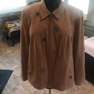 Together Suede Jacket with Beading